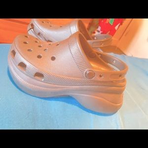 Black Platform Crocs, Never Worn.